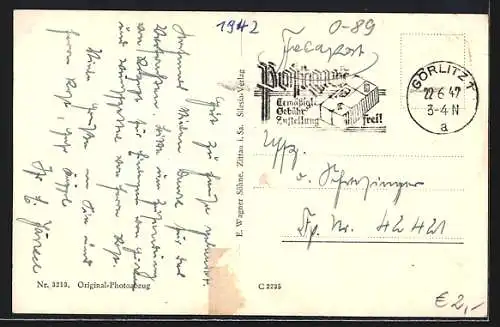 AK Görlitz, Blick auf die Peterskirche