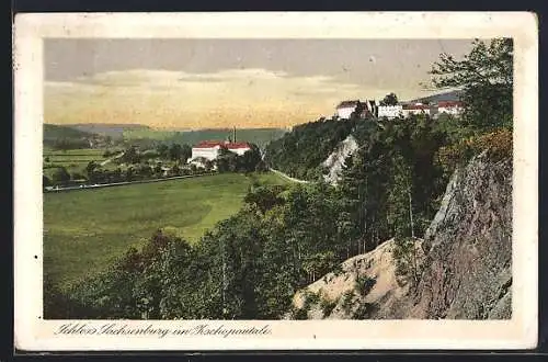 AK Schloss Sachsenburg /Zschopautal, Blick auf das Schloss