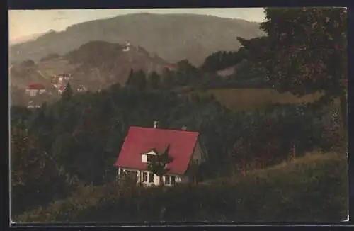 AK Sonneberg / Thüringen, Partie mit Schlossberg und Blösenberg