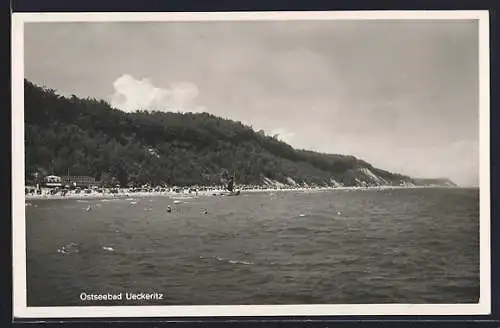 AK Ueckeritz, Ostseebad vom Wasser aus
