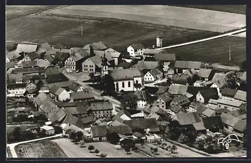 AK Dampfach, Ortsansicht aus der Vogelschau