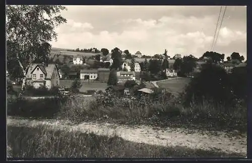 AK Sohl i. Vogtl., Ortspartie vom Wanderweg