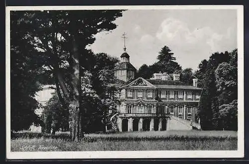 AK Rastatt, Schloss Favorite und Gartenanlagen