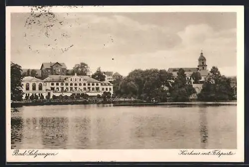 AK Bad Salzungen, Kurhaus mit Felspartie