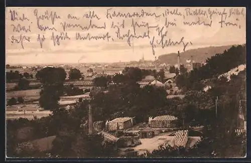 AK Bad Freienwalde a. O., Blick vom Schlossberg