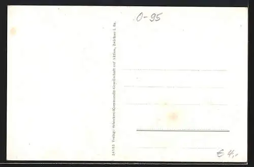 AK Zwickau i. Sa., Gesamtansicht aus der Vogelschau mit Panorama