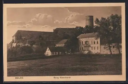 AK Belzig, Blick auf die Burg Eisenhardt