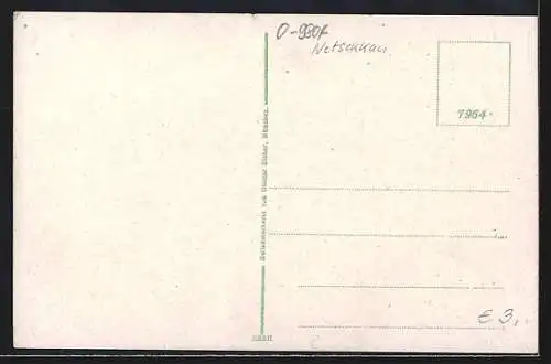AK Göltzschtal, Göltzschtalbrücke mit fahrendem Zug