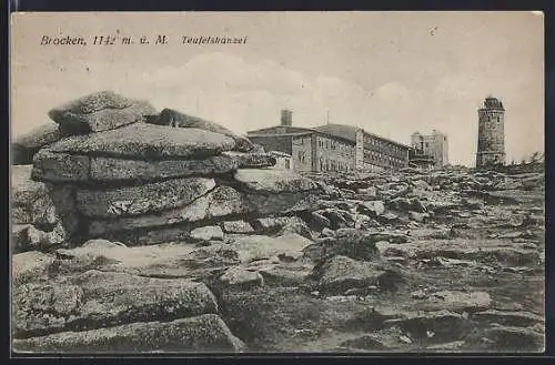 AK Brocken, Teufelskanzel auf dem Berg