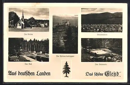 AK Elend, Kirche, Bodewehr, Schnarcherklippen
