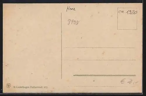 AK Ilsenburg i. H., Blick auf das Eisenbahnerheim