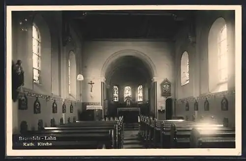 AK Braunfels /Lahn, Innenansicht der kath. Kirche