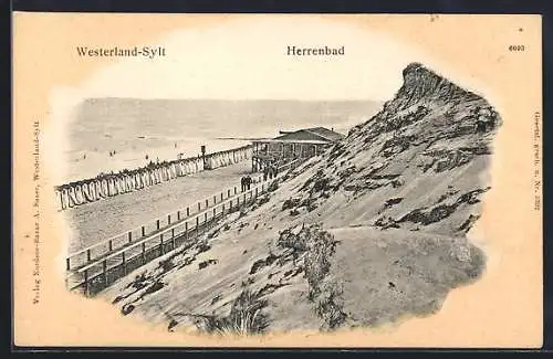 AK Westerland /Sylt, Blick auf das Herrenbad