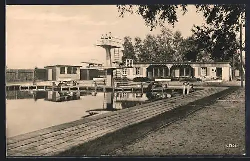 AK Osterwieck /Harz, Blick in die Badeanstalt