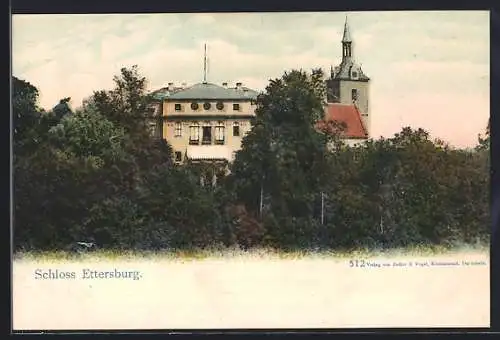 AK Schloss Ettersburg, Blick auf das Schloss
