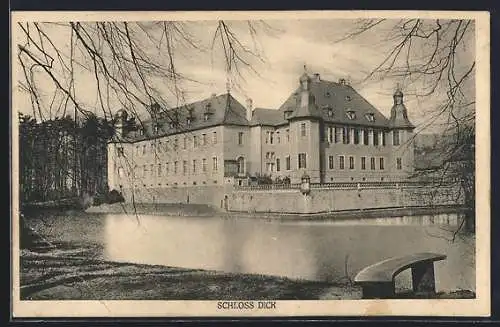 AK Schloss Dick, Wasserpartie am Schloss
