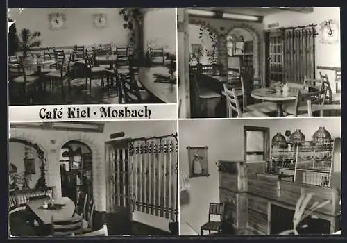 AK Mosbach / Thür., Cafe Kiel, Innenansichten