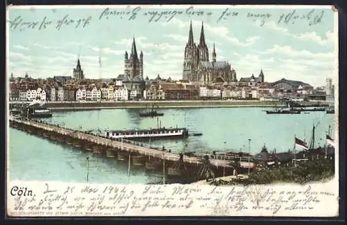 AK Cöln, Ortsansicht mit Kölner Dom
