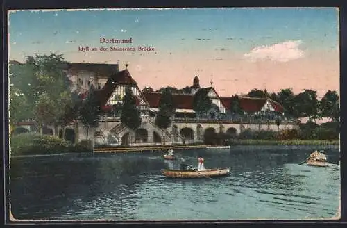 AK Dortmund, Idyll an der Steinernen Brücke