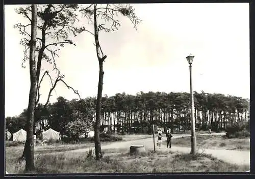 AK Pepelow, Ansicht des Zeltplatzes