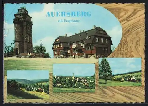 AK Auersberg, Ortsansichten und Turm