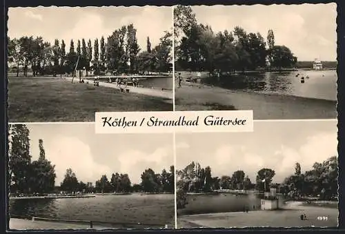 AK Köthen / Anhalt, Badespass am Strandbad Gütersee