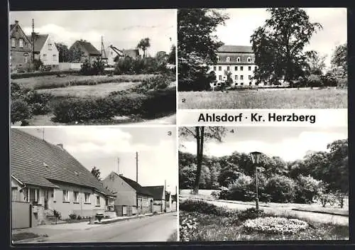 AK Ahlsdorf / Halle, Thomas-Müntzer-Strasse, Schloss und Kulturpark
