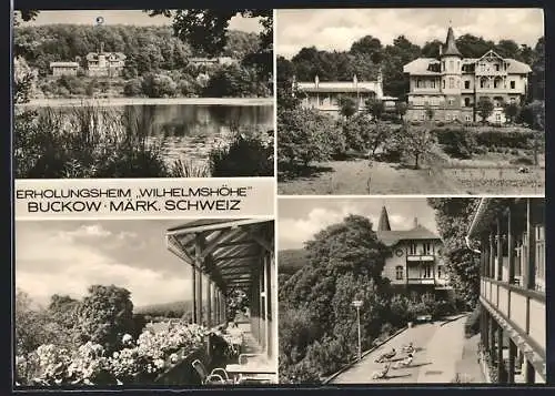 AK Buckow /Märk. Schweiz, Erholungsheim Wilhelmshöhe, Lindenstrasse 10-11