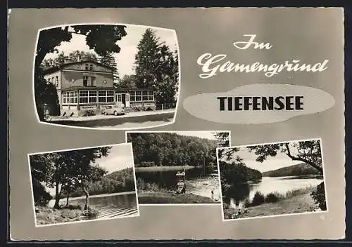 AK Tiefensee / Mark, Rummels Gaststätte, Restaurant, Hotel Hubertus