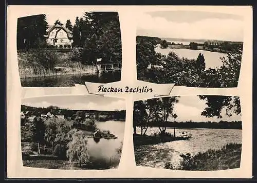 AK Flecken Zechlin, Partien im Ort und am Wasser