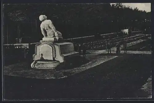 AK Grafenwöhr, Gefangenen-Friedhof des Truppenübungsplatzes