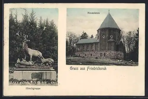 AK Friedrichsruh, Hirschgruppe, Mausoleum