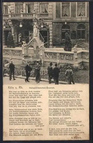 AK Köln a. Rh., Heinzelmännchen-Brunnen