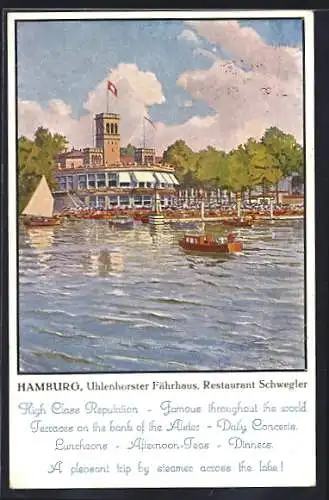 AK Hamburg-Uhlenhorst, Restaurant Uhlenhorster Fährhaus