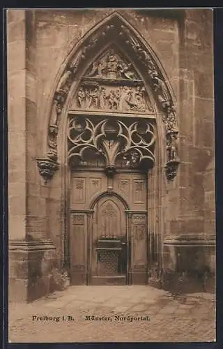 AK Freiburg i. B., Nordportal der Münster