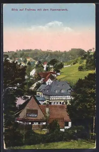 AK Frohnau / Annaberg, Ortsansicht mit Hammerwerk