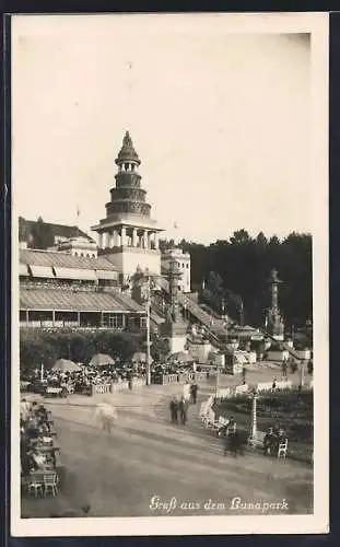 AK Berlin-Halensee, Blick auf den Lunapark