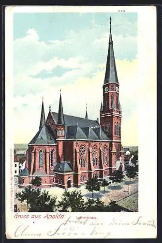 AK Apolda, Blick auf die Lutherkirche