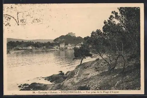 AK Porquerolles, Vue prise de la Plage d`Argent