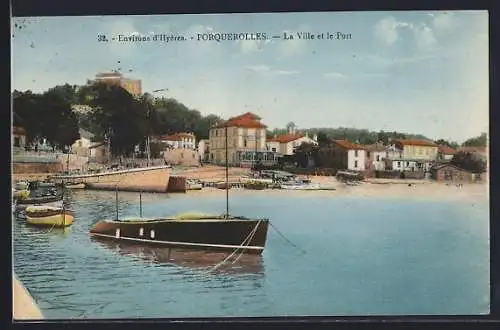 AK Porquerolles, La Ville et le Port