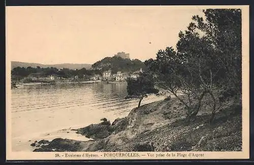 AK Porquerolles, Vue prise de la Plage d`Argent