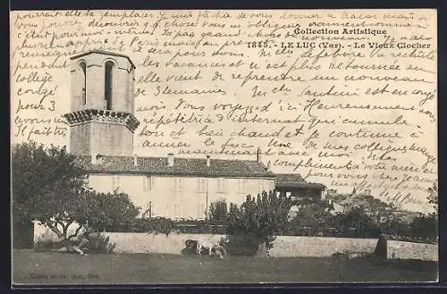 AK Le Luc, Le Vieux Clocher et paysage rural