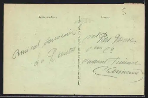 AK Le Lavandou, Vue générale et les plages par gros temps