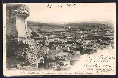 AK Ollioules, Vue générale prise du château