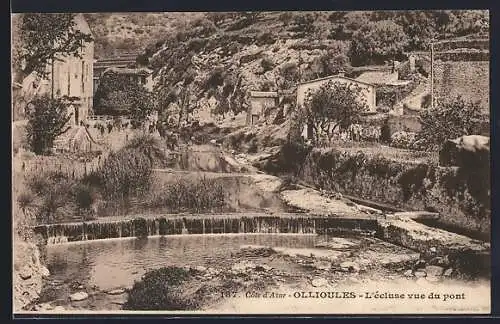AK Ollioules, L`écluse vue du pont