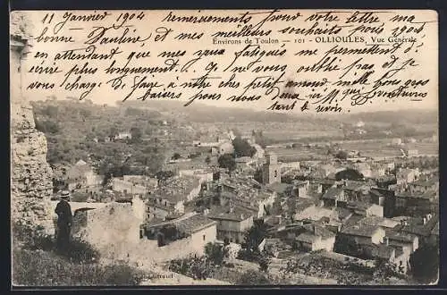 AK Ollioules, Vue générale du village et des environs