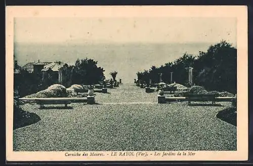 AK Le Rayol, Les Jardins de la Mer sur la Corniche des Maures