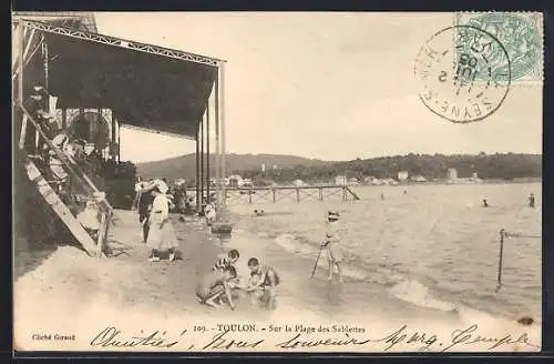 AK Toulon, Sur la Plage des Sablettes