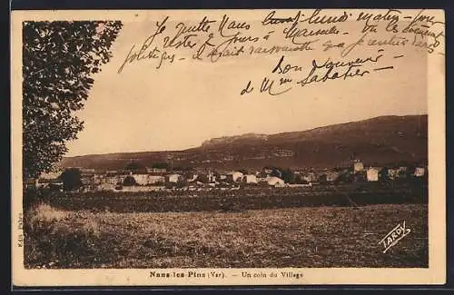 AK Nans-les-Pins, Un coin du Village