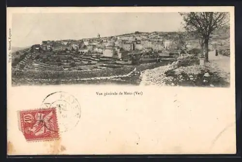 AK Mons, Vue générale du village et paysages environnants